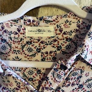 Natural Life Multicolor Floral Shirt
